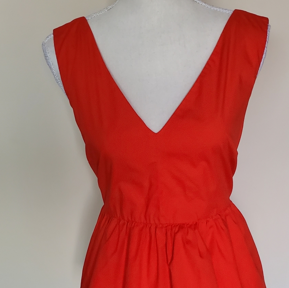 J.Crew Orange Red Tank - Picture 2 of 6